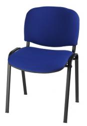 Iso bezoekersstoel / vergaderstoel blauw