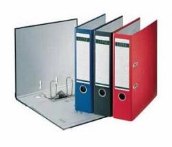 Leitz klasseur karton afgewerkt met polypropyleen A4 8cm grijs