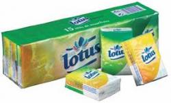 Lotus zakdoeken - 10 stuks per pak - Set van 15 pakjes