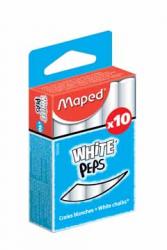Maped krijt wit doos 10 stuks 