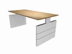 Swan bureautafel - hoekbureau Nova wangenpoot 180 x 80 cm