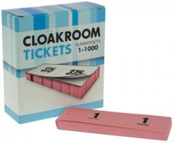 Nummer-/ garderobeblokken dubbel roze 