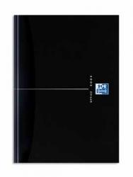 Oxford schrift Smart Black & Original Blue A5 gebonden zwart - Gelijnd