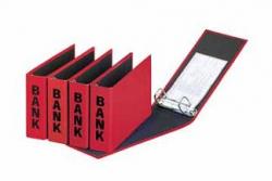 Pagna 2-rings bank-giro klasseur rekeninguittreksels 14x25cm rood