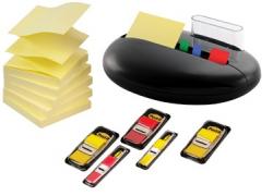 Post-it® keivormige dispenser zwart voor Z-Notes en Index 