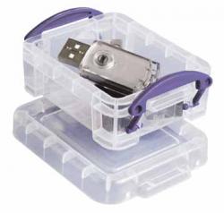 Really Useful Boxes gekleurde transparante opbergdoos 0,07 liter
