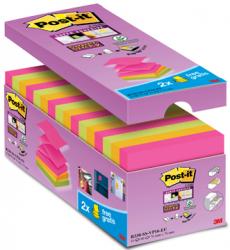 Post-it Super Sticky Z-Notes Value pack 16 stuks: 14+2 GRATIS