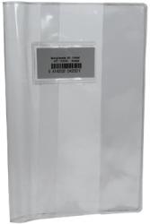 Schriftomslagen uit plastic kristal 33 x 23 cm (patroonschrift)