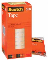 Scotch® 508 plakband 19mm x 33m - Pak van 8 stuks