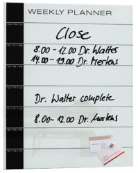 Sigel magnetisch weekplanner 40x50 cm wit/zwart