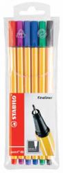Stabilo fineliner Point 88 Etui van 6 stuks