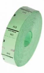 Ticketrollen 65x30 mm genummerd groen