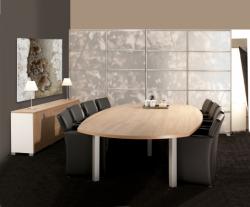 Tmeeting 1 vergadertafel MG1EC42 met centrale kabelgoot 510x189 cm
