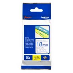Brother® label - tape TZe-243 18mm x 8M blauw/wit