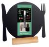 Securit krijtbord servies + voet 