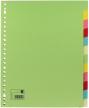 5Star tabbladen A4 maxi uit gekleurd karton 12 tabs