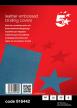 5Star schutbladen met lederprint blauw uit karton van 240 g/m² 