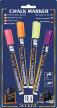 Securit krijtmarker small blister met 4 stuks in geassorteerde fun kleuren 