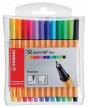 Stabilo fineliner Point 88 Mini - etui van 12 stuks in geassorteerde kleuren