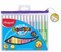 Maped Viltstift Color'Peps - 15 stiften in plastic etui met ritssluiting