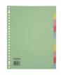 Class'ex tabbladen A4 uit gekleurd manilla karton 10 tabs