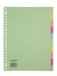 Class'ex tabbladen A4 uit gekleurd manilla karton 12 tabs (met inlegvel)