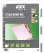 Adoc Toebehoren voor schrift Colorlines: 6 tabbladen (A4) zwart & wit