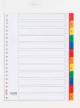 Class'ex numerieke tabbladen A4 uit gekleurde PP set 1-12
