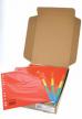 Class'ex tabbladen A4 uit gerecycleerd karton 5 tabs felle kleuren