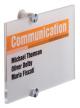 Durable deurbord / deurnaamhouder Crystal Sign 