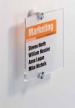 Durable deurbord - deurnaamhouder Crystal Sign 148x148mm