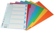 Esselte neutrale tabbladen A4 met 6 gekleurde tabs 