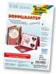 Folia wenskaarten 10,5x15 cm donkerrood