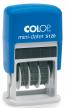 Colop mini-datumstempel 4mm blauw Frans