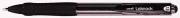 Uni-ball balpen Laknock 1mm medium punt zwart