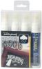 Securit Waterproof krijtmarker large wit - blister met 4 stuks 