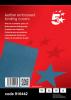 5Star schutbladen met lederprint blauw uit karton van 240 g/m² 