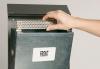 Rubbermaid wandasbak uit roestvrij staal