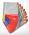 Class'ex tabbladen uit wit karton 170 g/m² met 10 gekleurde tabs 