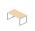 Bureautafel Domino Plus O-poot 160x90cm