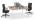 Air2 benchtafel / bureau-eiland  