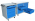 Gereedschapswagen 5 laden - grijs/blauw